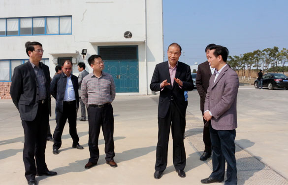 溧阳市代市长蒋锋一行来8188cc威尼斯集团督查新开工项目