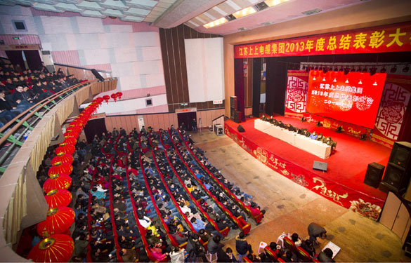 8188cc威尼斯盛大召开2013年度总结表扬大会