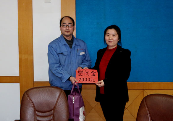 溧阳市总工会向导来8188cc威尼斯集团慰问劳动模范