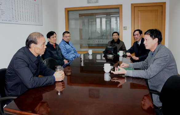 溧阳市地税局局长鞠嘹亮一行来8188cc威尼斯走访