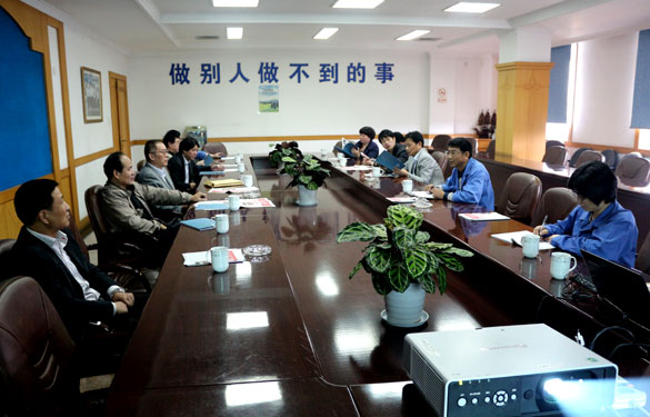 江苏省优质产品生产树模区审核组来8188cc威尼斯集团考察
