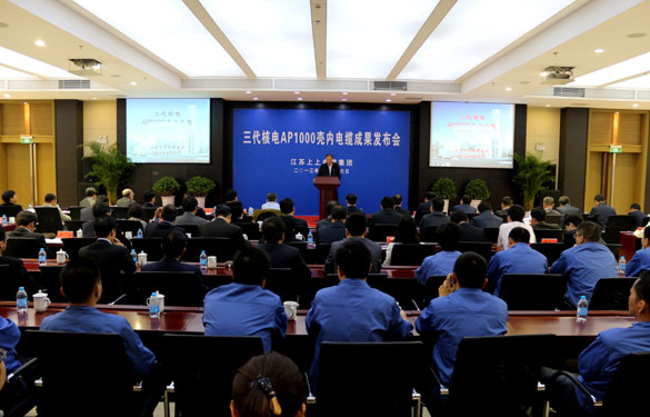 8188cc威尼斯三代核电AP1000壳内电缆效果宣布会乐成召开