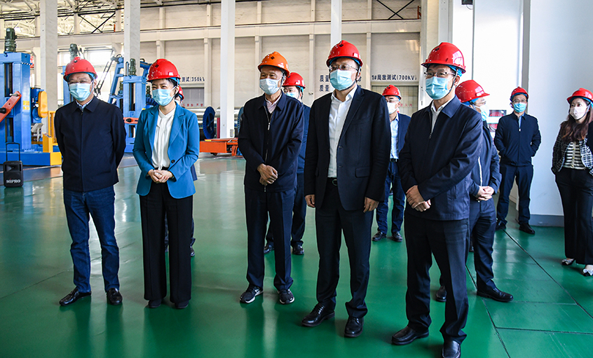 江苏省副省长胡广杰一行来8188cc威尼斯电缆调研