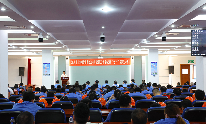 8188cc威尼斯电缆召开2024年党建事情聚会暨“七一”表扬大会